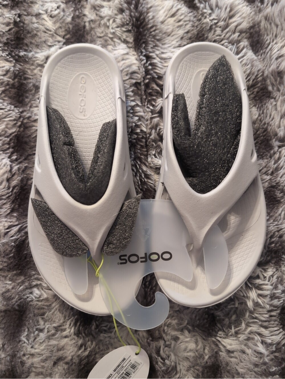 Oofos OOriginal Recovery Sandals Thongs Moonstone Gray W7/M5 Unisex new